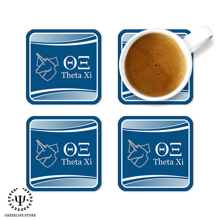 Theta Xi Beverage Coasters Square (Set of 4)