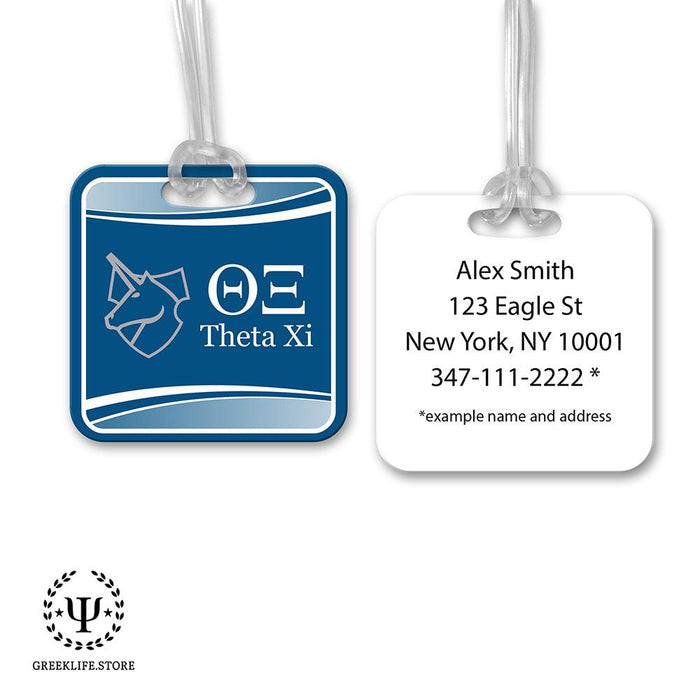 Theta Xi Luggage Bag Tag (square)