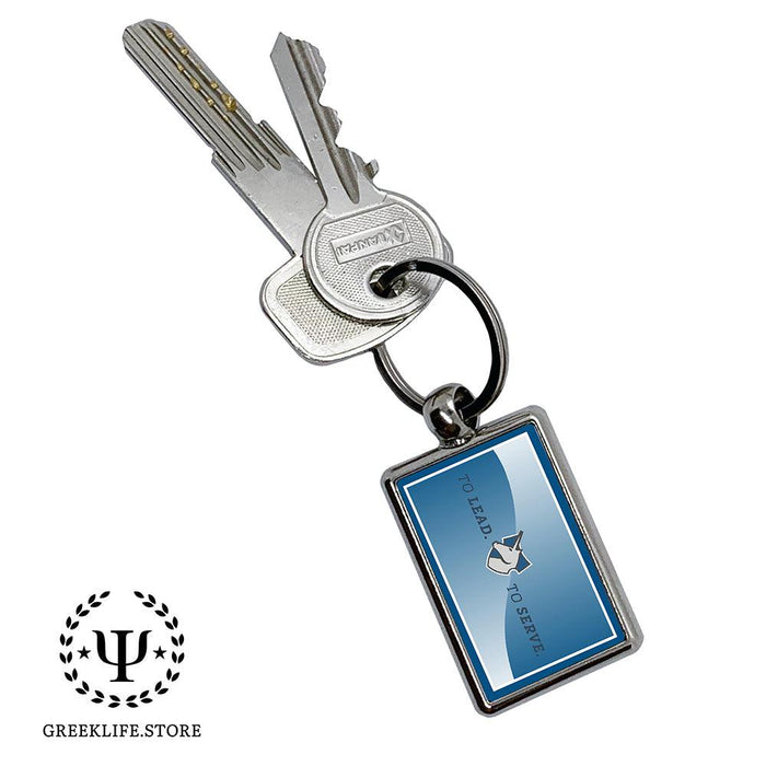 Theta Xi Keychain Rectangular