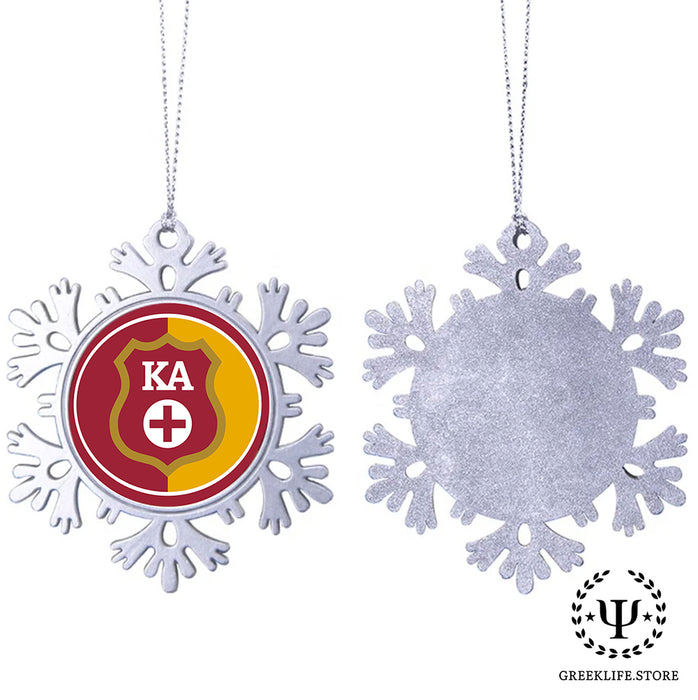 Kappa Alpha Order Christmas Ornament - Snowflake Metal