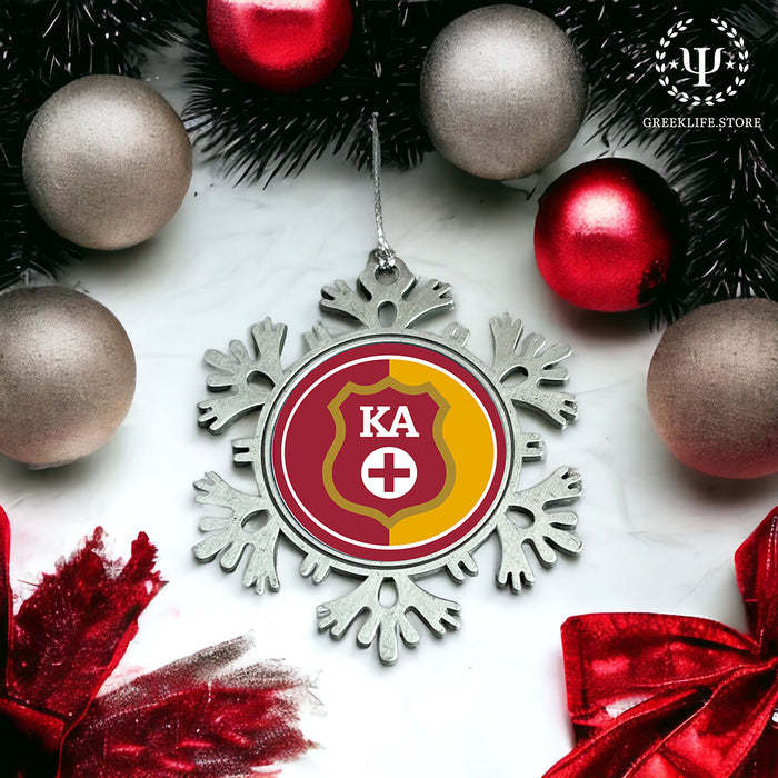 Kappa Alpha Order Christmas Ornament - Snowflake Metal
