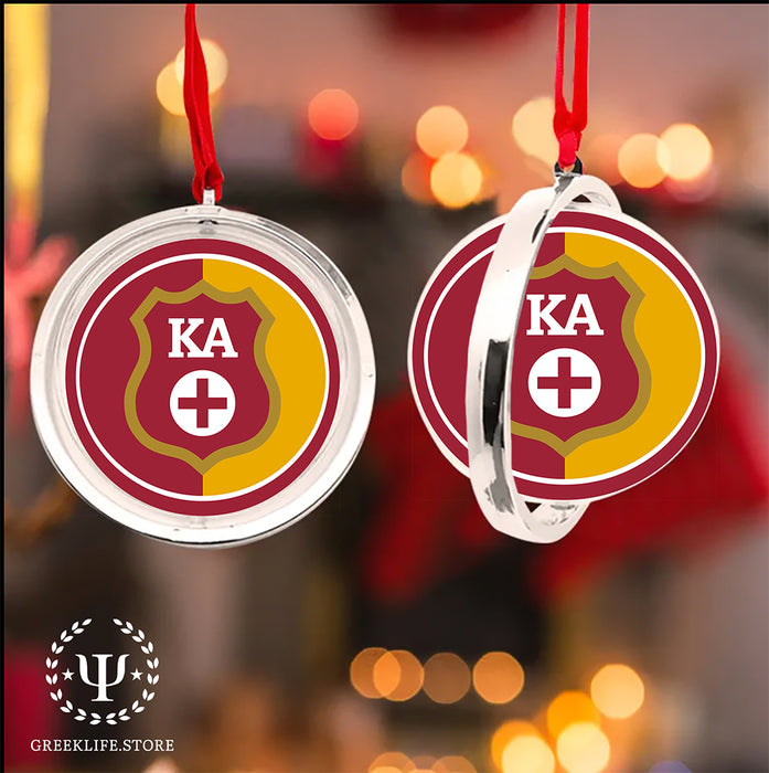 Kappa Alpha Order Christmas Reversible Flat Round Ornament