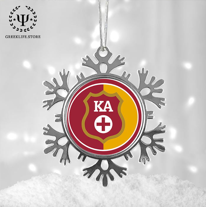 Kappa Alpha Order Christmas Ornament - Snowflake Metal