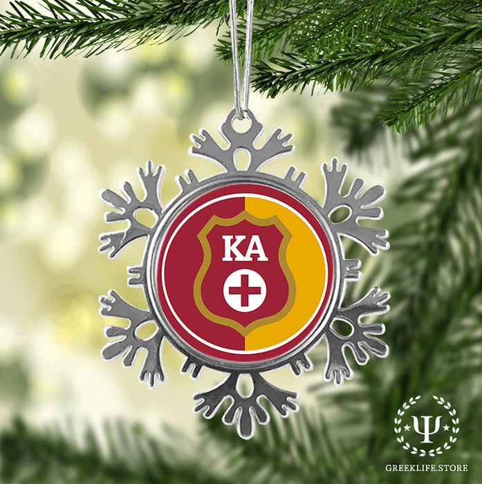 Kappa Alpha Order Christmas Ornament - Snowflake Metal