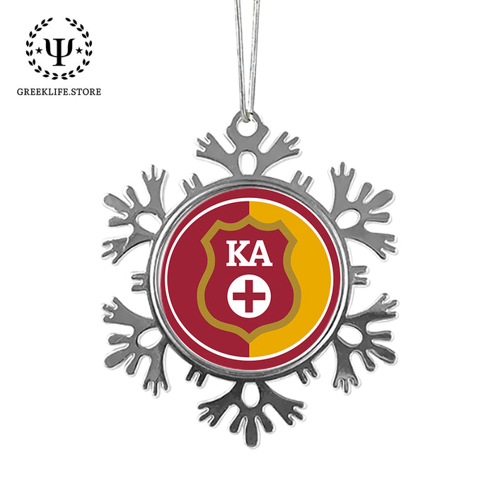 Kappa Alpha Order Christmas Ornament - Snowflake Metal