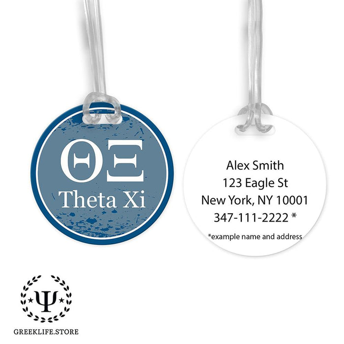 Theta Xi Luggage Bag Tag (round)