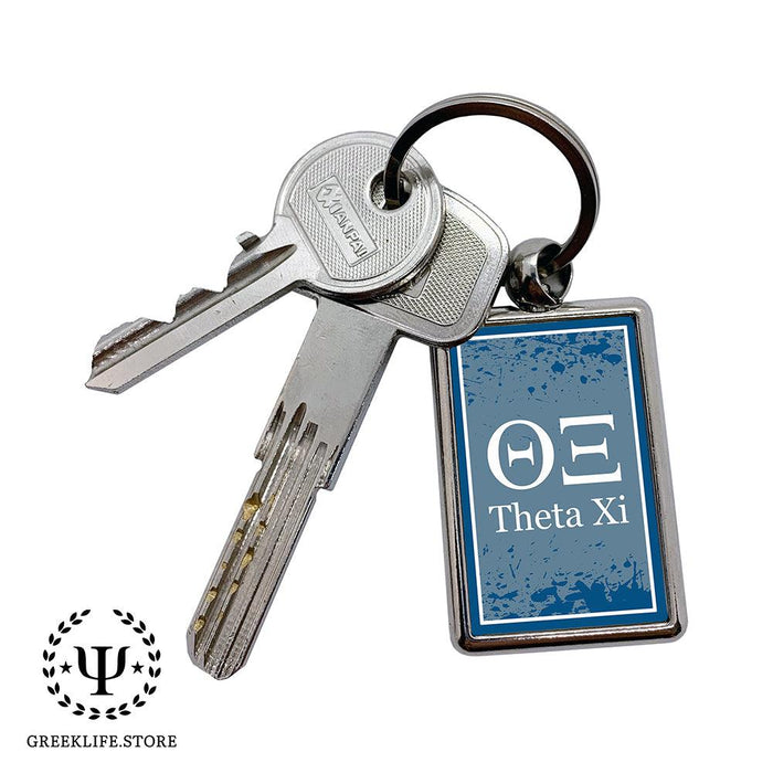 Theta Xi Keychain Rectangular