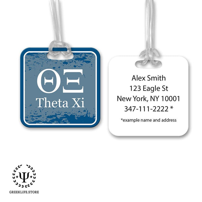 Theta Xi Luggage Bag Tag (square)