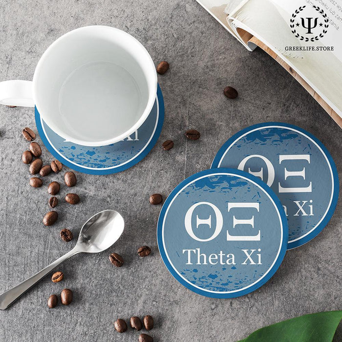 Theta Xi Beverage coaster round (Set of 4)