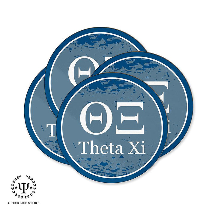 Theta Xi Beverage coaster round (Set of 4)