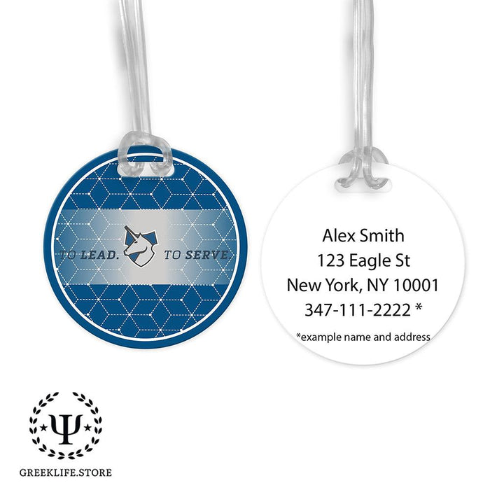 Theta Xi Luggage Bag Tag (round)