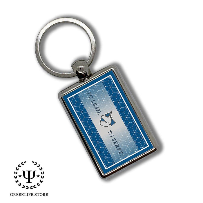 Theta Xi Keychain Rectangular