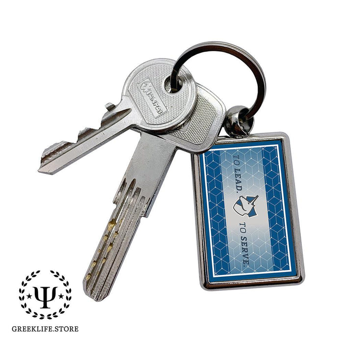 Theta Xi Keychain Rectangular