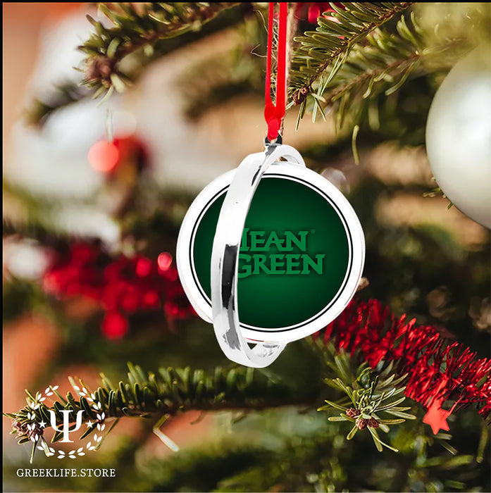 University of North Texas Christmas Reversible Flat Round Ornament