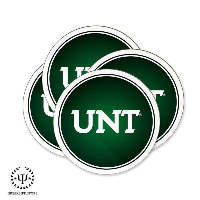 University of North Texas Beverage coaster round (Set of 4)