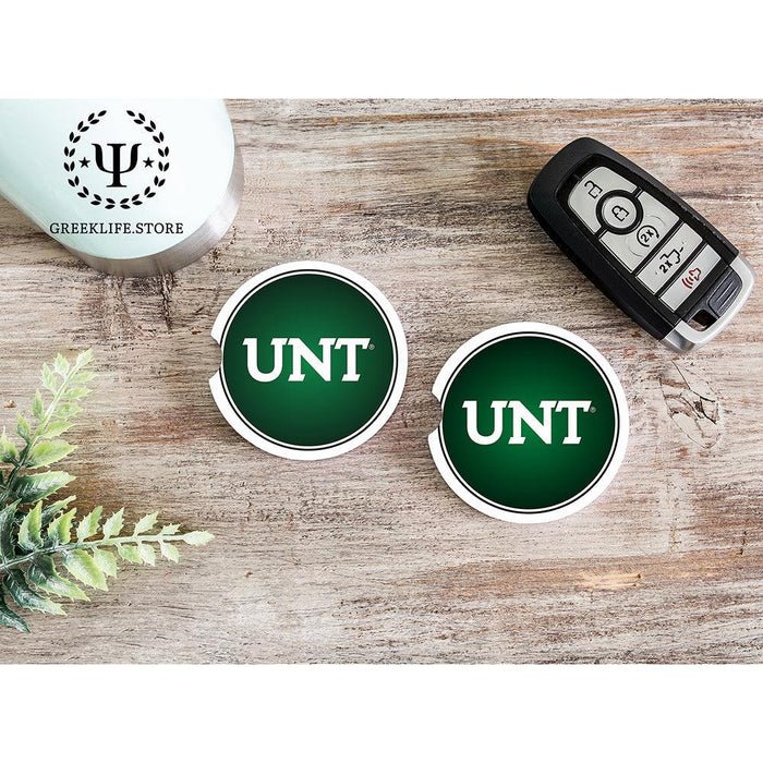 University of North Texas Car Cup Holder Coaster (Set of 2)