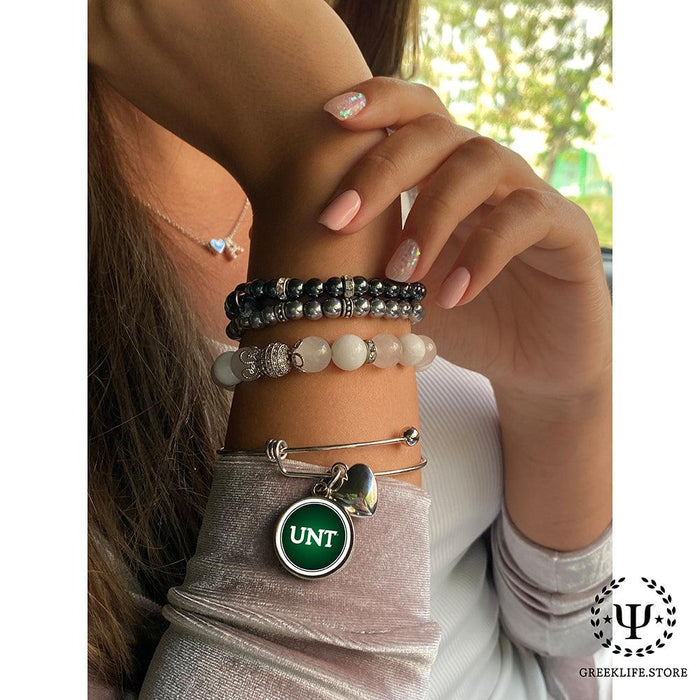 University of North Texas Round Adjustable Bracelet