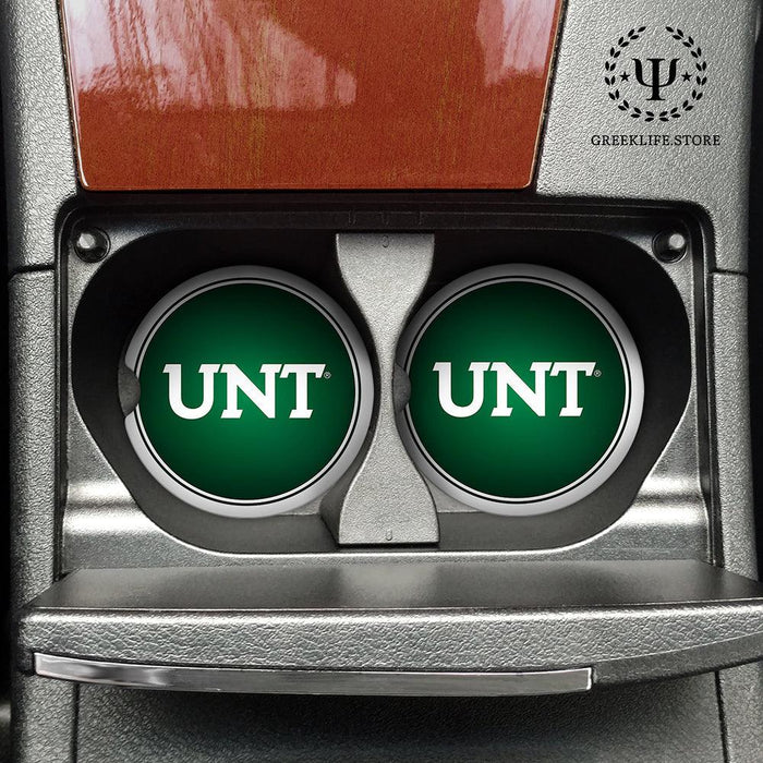 University of North Texas Car Cup Holder Coaster (Set of 2)