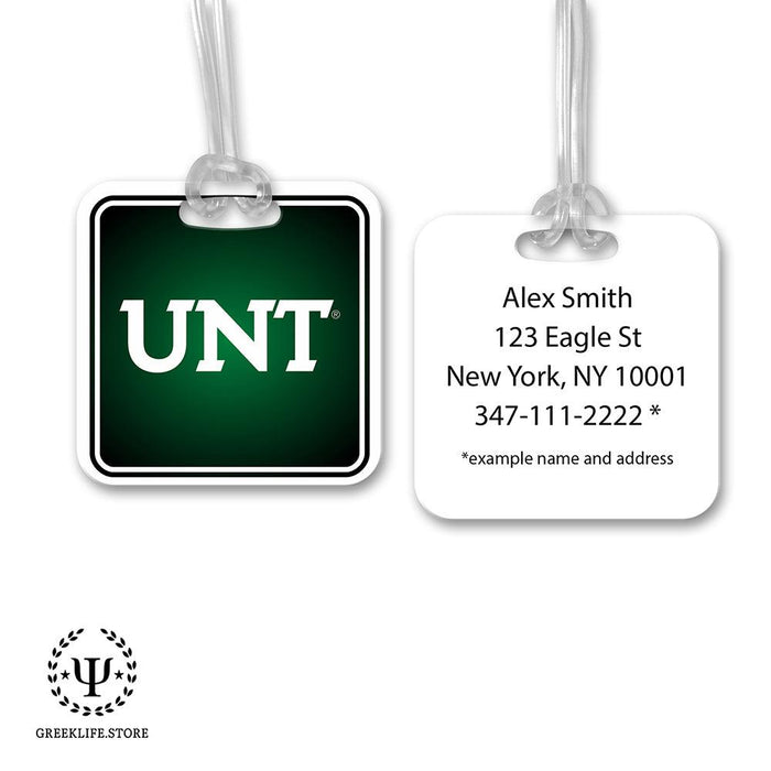 University of North Texas Luggage Bag Tag (square)