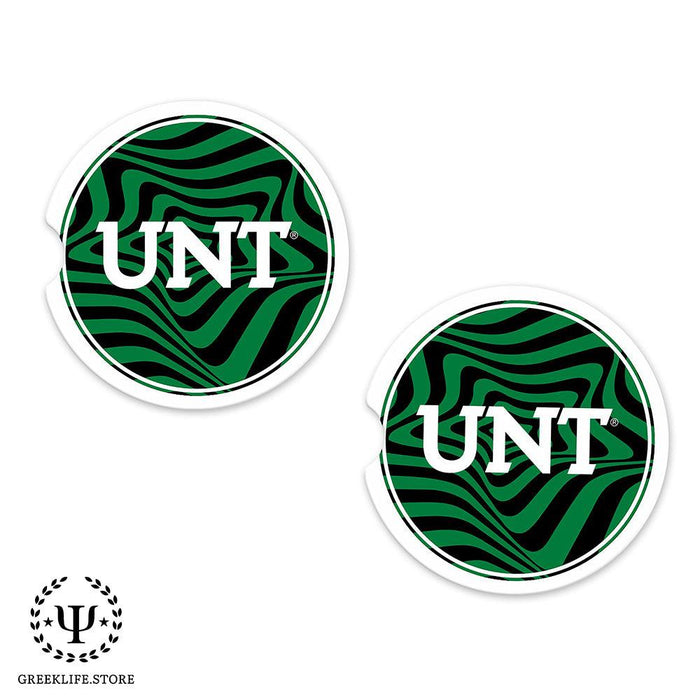 University of North Texas Car Cup Holder Coaster (Set of 2)