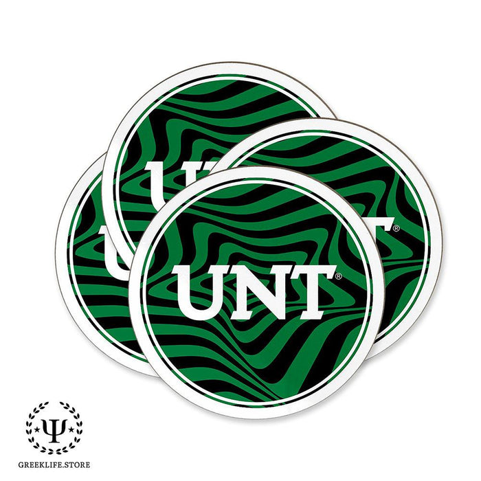 University of North Texas Beverage coaster round (Set of 4)