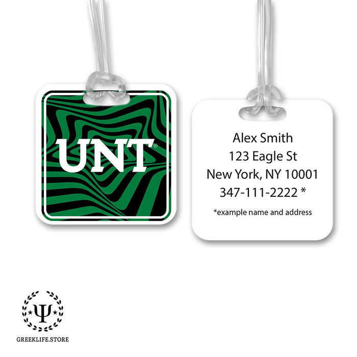 University of North Texas Luggage Bag Tag (square)