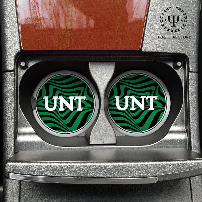 University of North Texas Car Cup Holder Coaster (Set of 2)