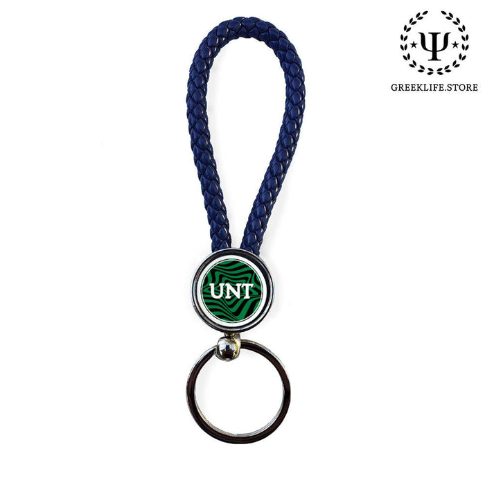 University of North Texas Key chain round