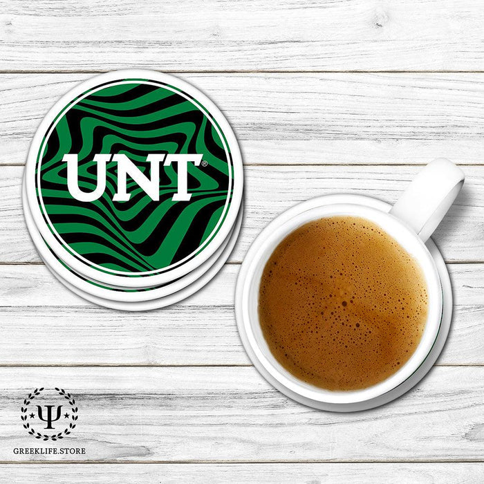 University of North Texas Beverage coaster round (Set of 4)