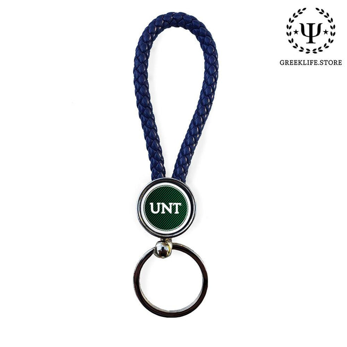 University of North Texas Key chain round