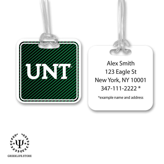 University of North Texas Luggage Bag Tag (square)