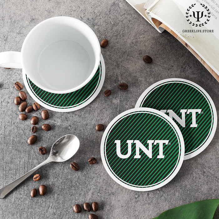 University of North Texas Beverage coaster round (Set of 4)