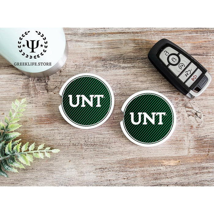 University of North Texas Car Cup Holder Coaster (Set of 2)