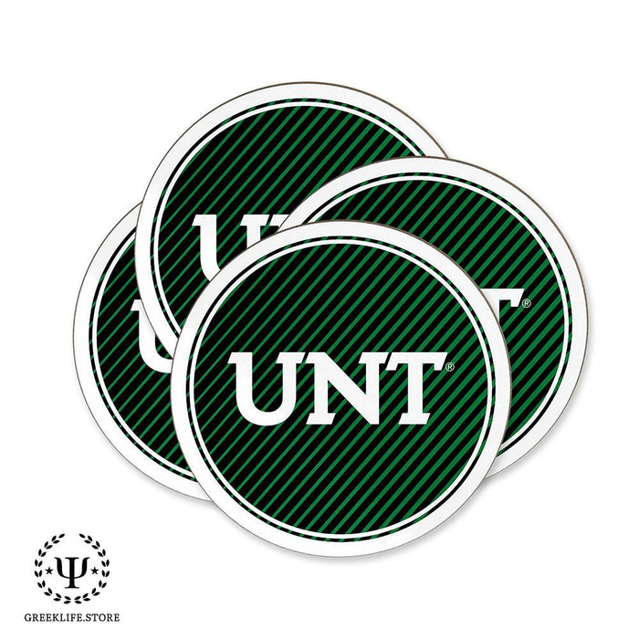 University of North Texas Beverage coaster round (Set of 4)