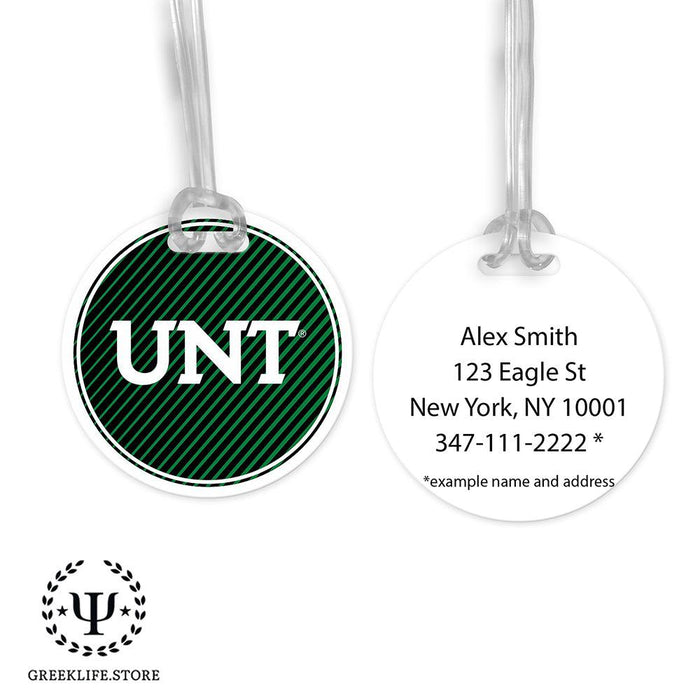 University of North Texas Luggage Bag Tag (round)