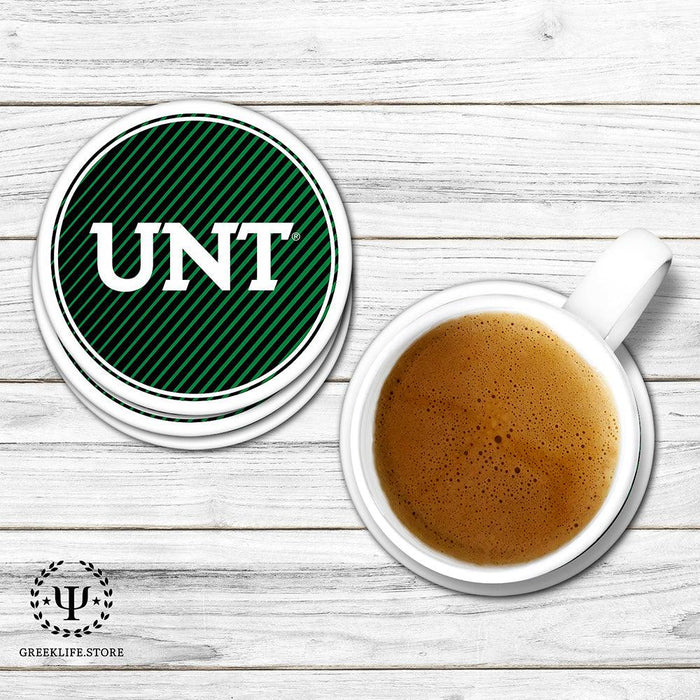 University of North Texas Beverage coaster round (Set of 4)