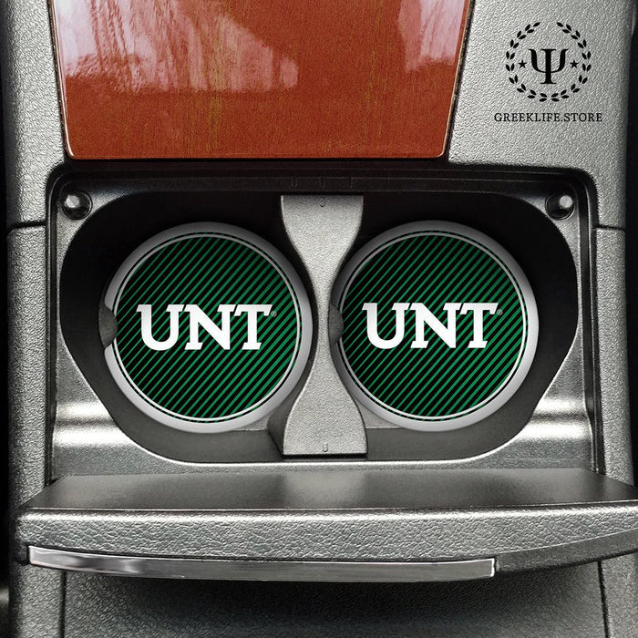 University of North Texas Car Cup Holder Coaster (Set of 2)