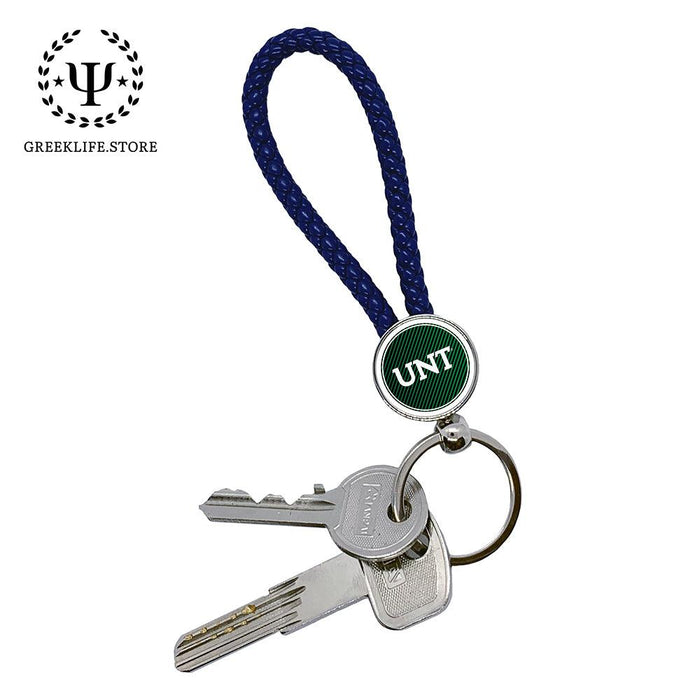 University of North Texas Key chain round