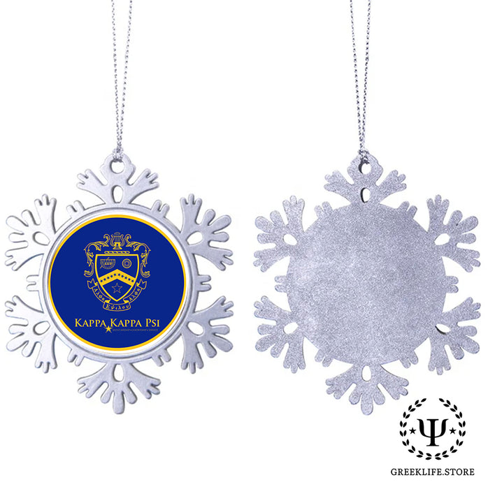 Kappa Kappa Psi Christmas Ornament - Snowflake Metal
