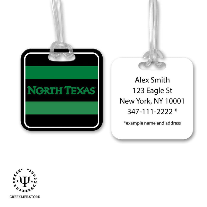 University of North Texas Luggage Bag Tag (square)