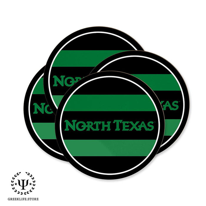 University of North Texas Beverage coaster round (Set of 4)