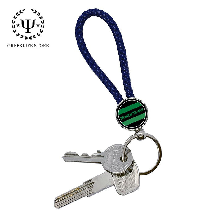 University of North Texas Key chain round