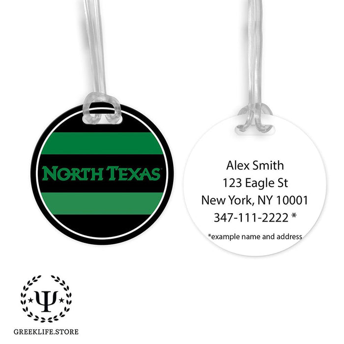 University of North Texas Luggage Bag Tag (round)