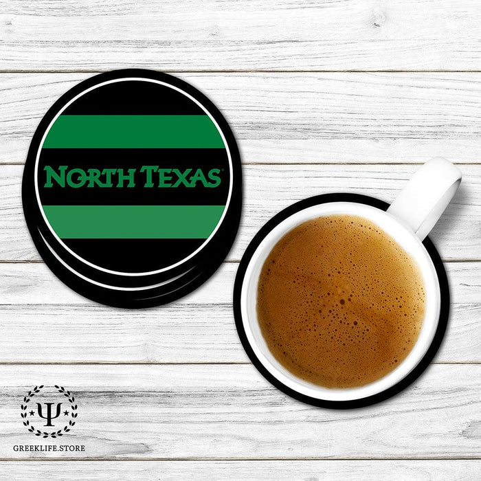 University of North Texas Beverage coaster round (Set of 4)