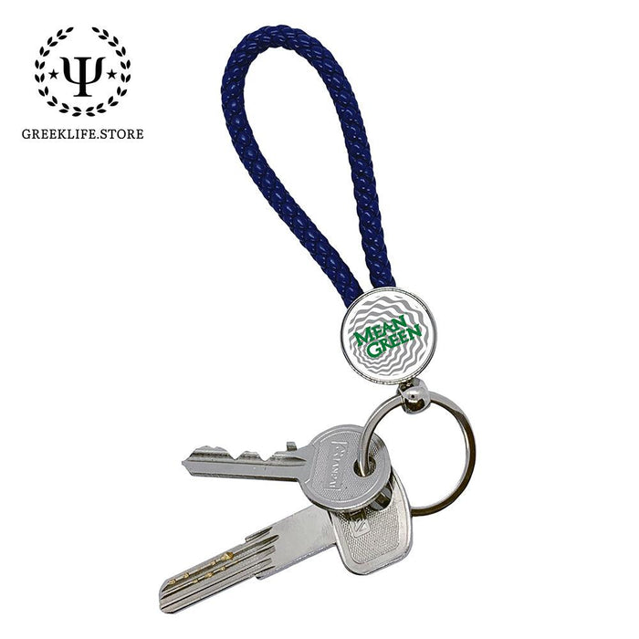 University of North Texas Key chain round