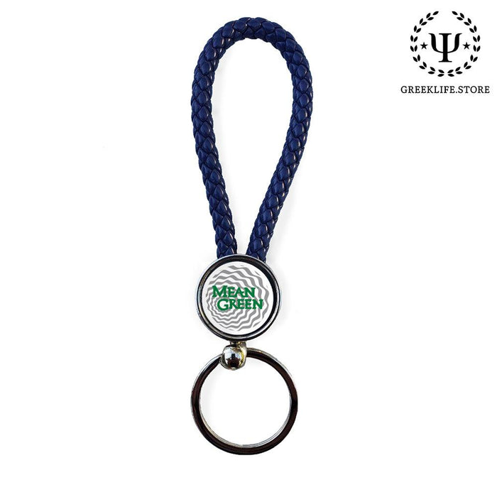 University of North Texas Key chain round