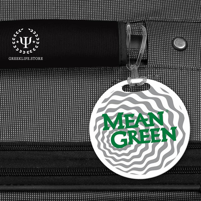 University of North Texas Luggage Bag Tag (round)