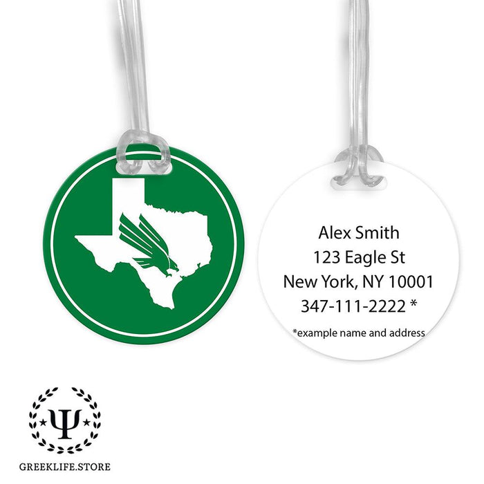 University of North Texas Luggage Bag Tag (round)