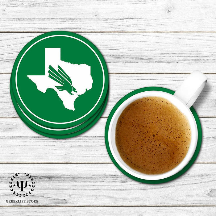 University of North Texas Beverage coaster round (Set of 4)