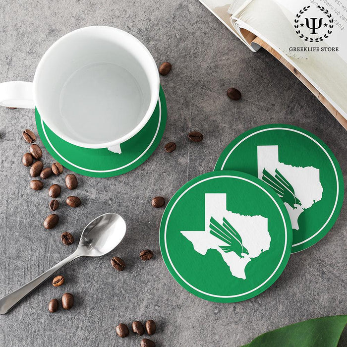 University of North Texas Beverage coaster round (Set of 4)